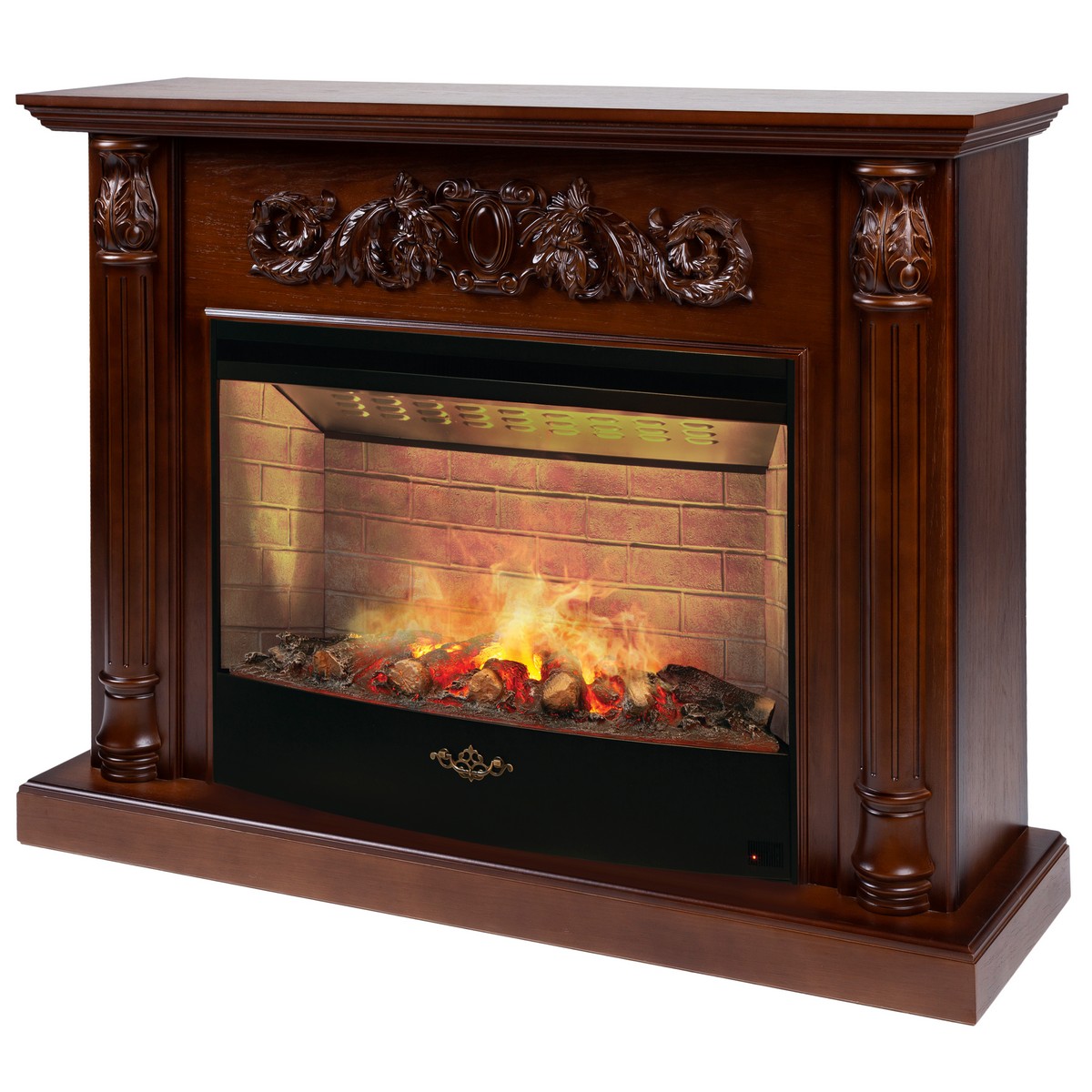 Электрокамин RealFlame Salford 33 AO античный дуб с очагом 3D Firestar 33