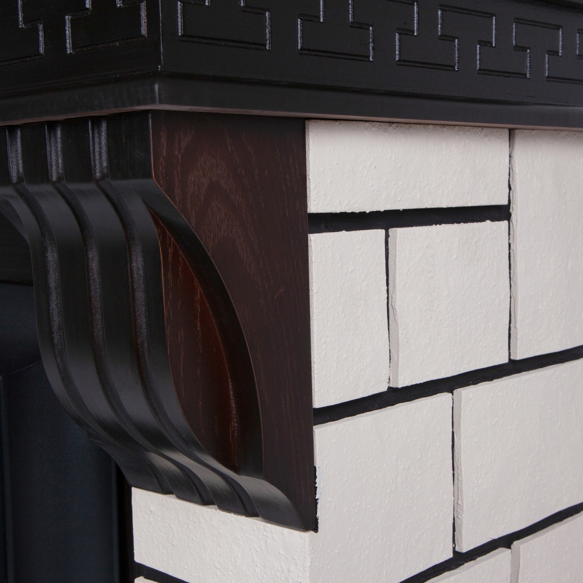 Электрокамин RealFlame Stone Coner AO античный дуб с очагом 3D Oregan
