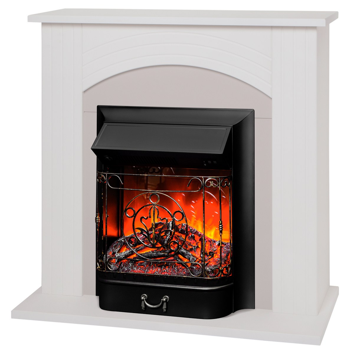 Электрокамин RealFlame Hanna WT с очагом Majestic Lux Black