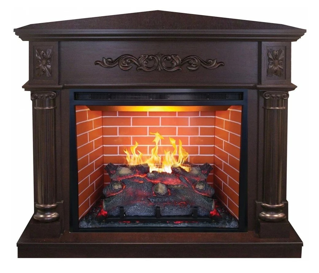 Портал каминный из МДФ угловой RealFlame Silvia Corner 26 AO античный дуб