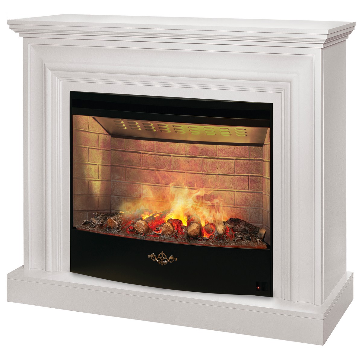 Каминокомплект WESTON/ФАБИО Белый матовый с очагом Электроочаг FIRESTAR/ФАЕРСТАР 33