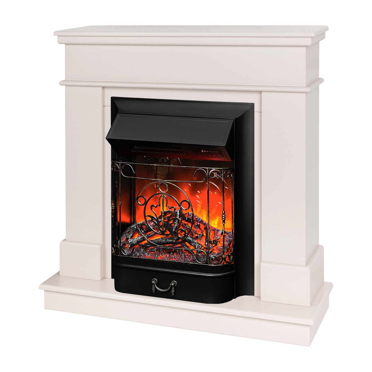 Электрокамин RealFlame Selena STD PN пудра с очагом Majestic Lux Black RC