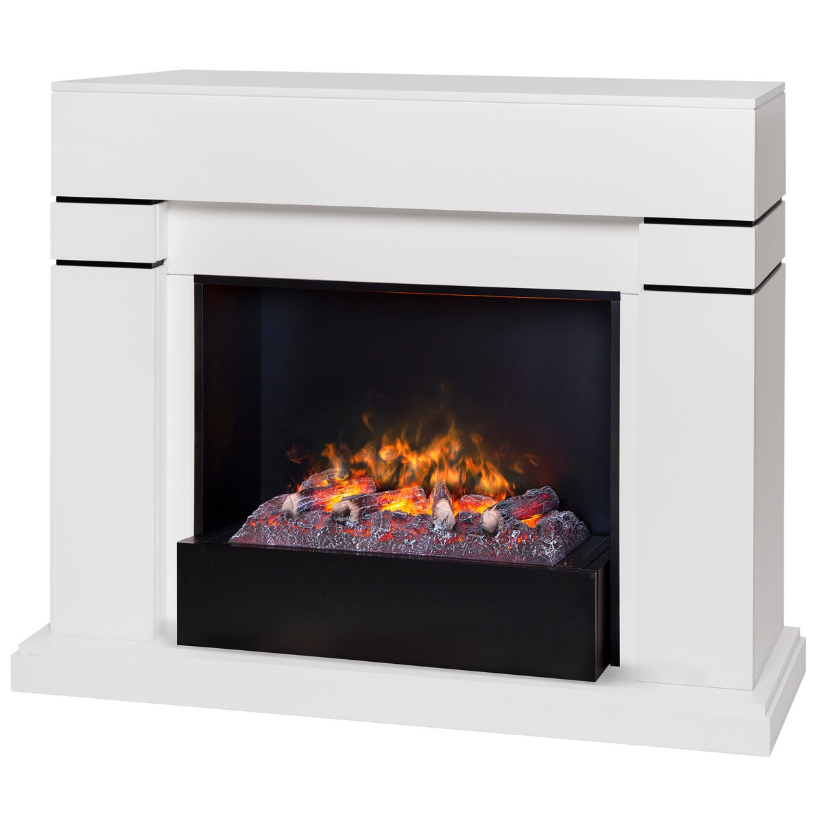 Электрокамин RealFlame Lindelse 26 WT белый с очагом 3D Cassette 630