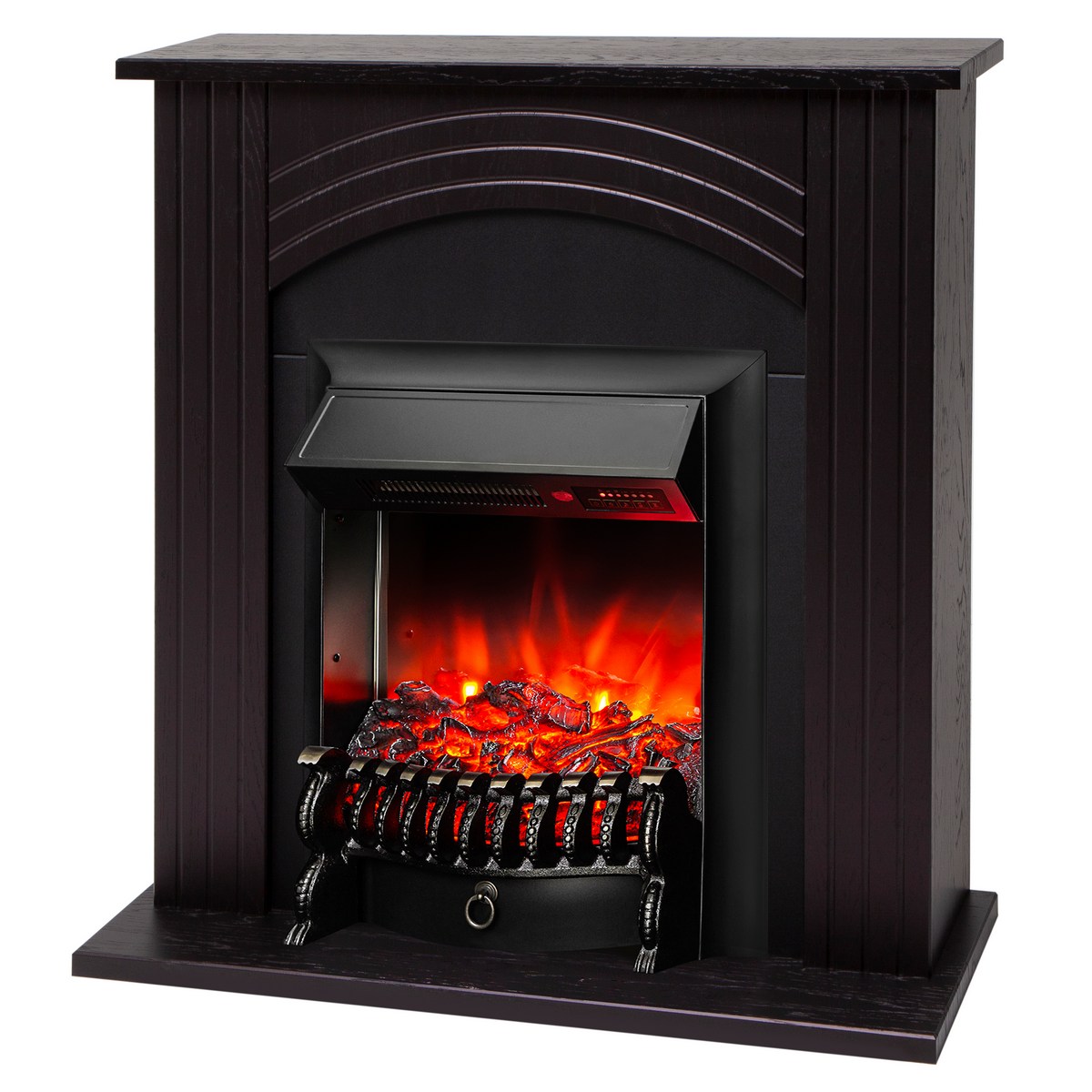 Электрокамин RealFlame Hanna DN орех с очагом Fobos Lux Black RC