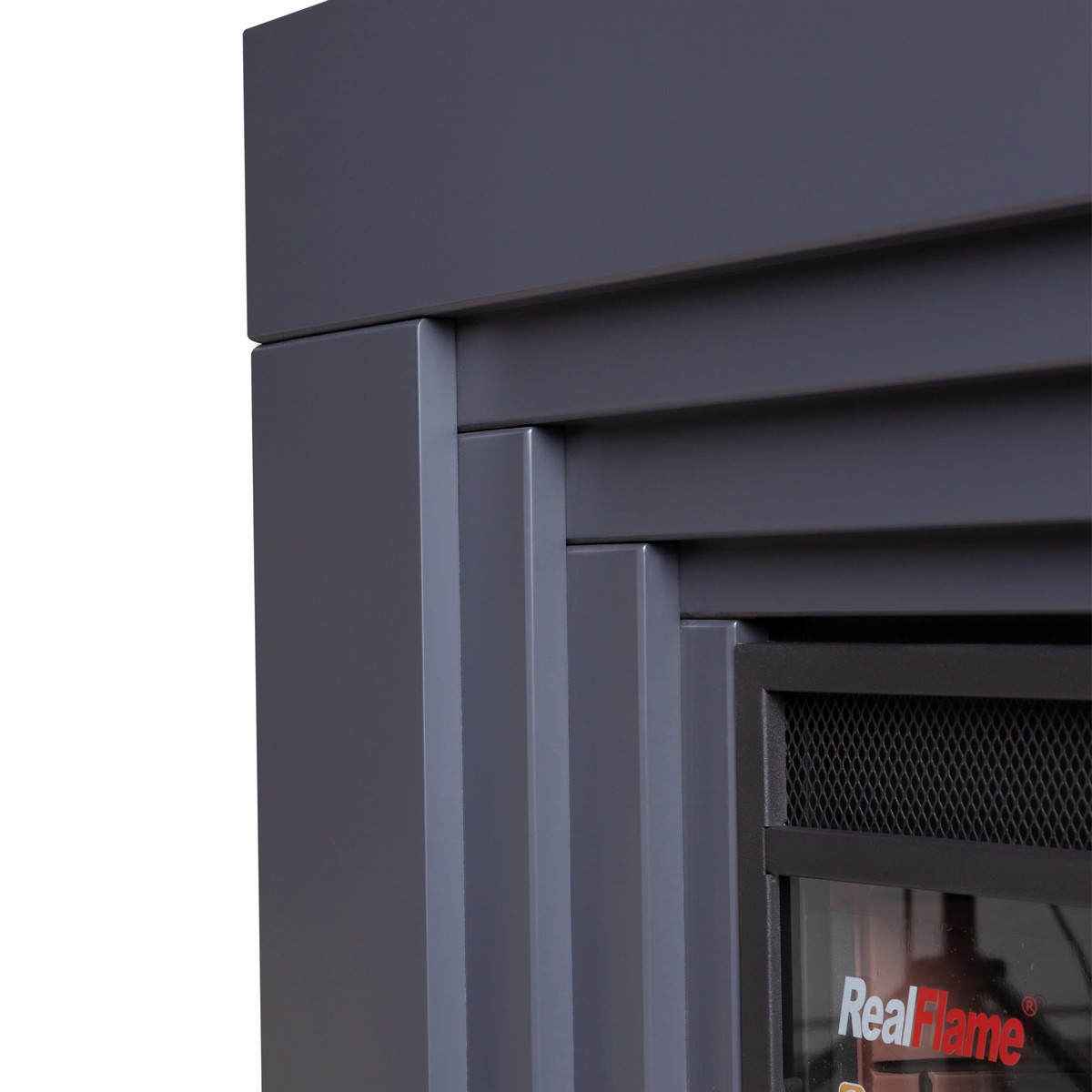 Электрокамин RealFlame Stanley 26 GR серый с очагом 3D Helios 26
