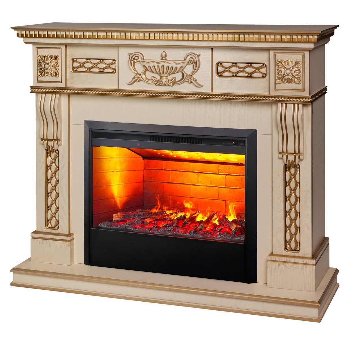 Электрокамин RealFlame Corsica Lux 25,5/26 WT с очагом 3D Helios 26