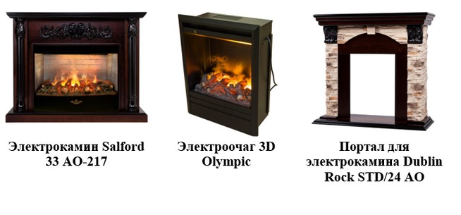 Выбираем электрокамин